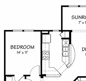 Two D with Sunroom Floor Plan| 1,304 sq.ft. | The Reserve on Cave Creek Two D with Sunroom Floor Plan| 1,304 sq.ft. | The Reserve on Cave Creek